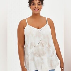 NWT Torrid Challis Studded Swing Cami Tank Top